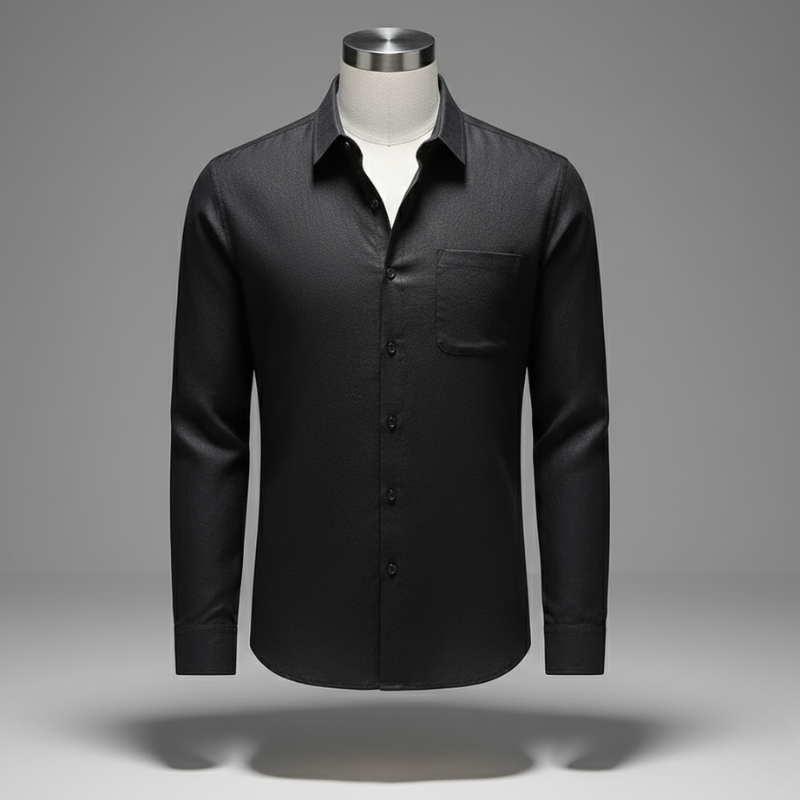 Linen Shirt Men's Long Sleeve Loose Thin Casual
