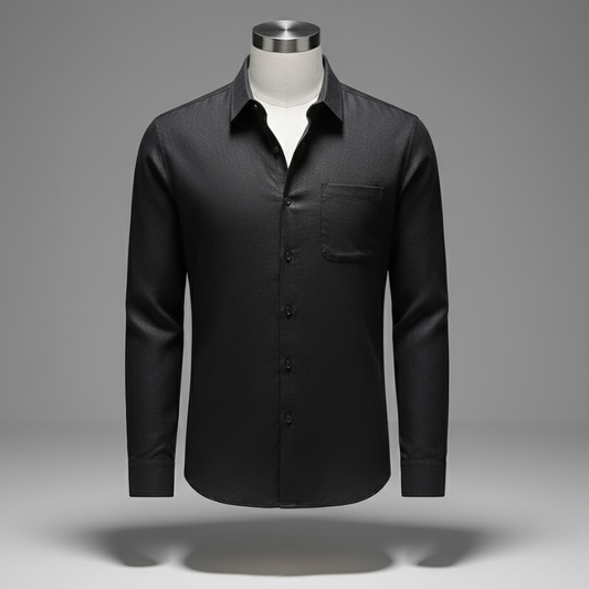 Linen Shirt Men's Long Sleeve Loose Thin Casual