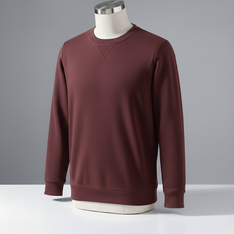 Unisex Heavy Fleece Crewneck Sweatshirt | Classic V-Stitch Pullover for Men & Women