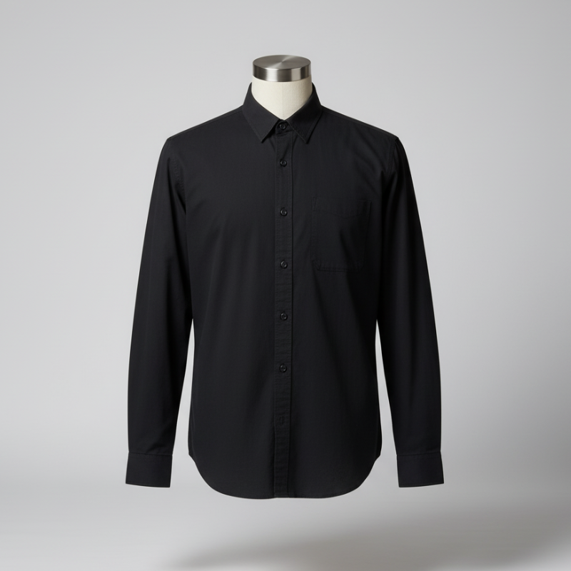 Men's Long Sleeve Simple Korean Casual Loose Shirt