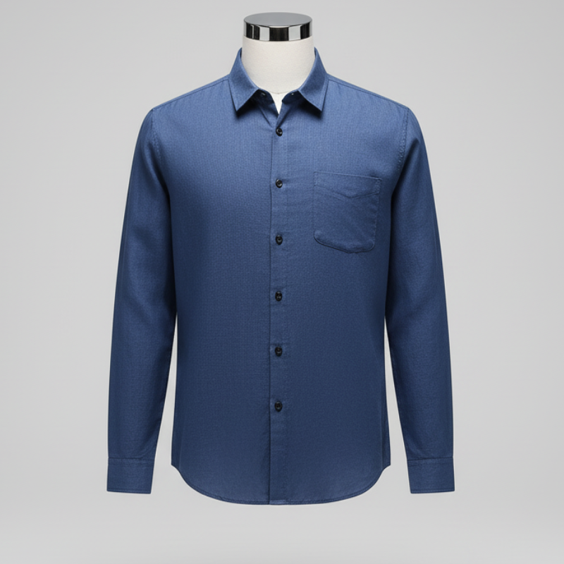Linen Shirt Men's Long Sleeve Loose Thin Casual