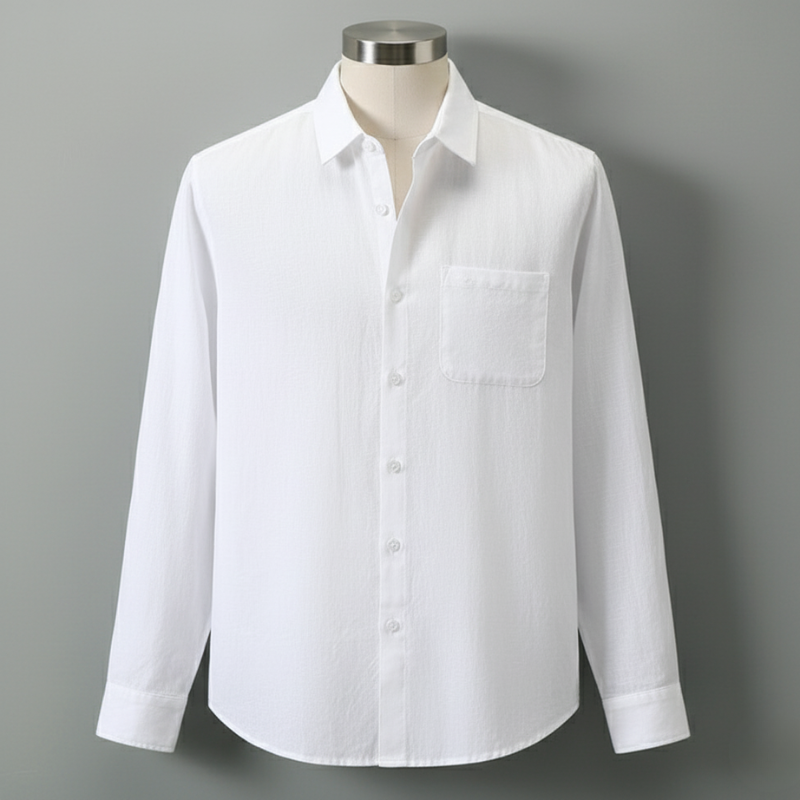 Linen Long Sleeve Loose Sun Protection Linen Shirt