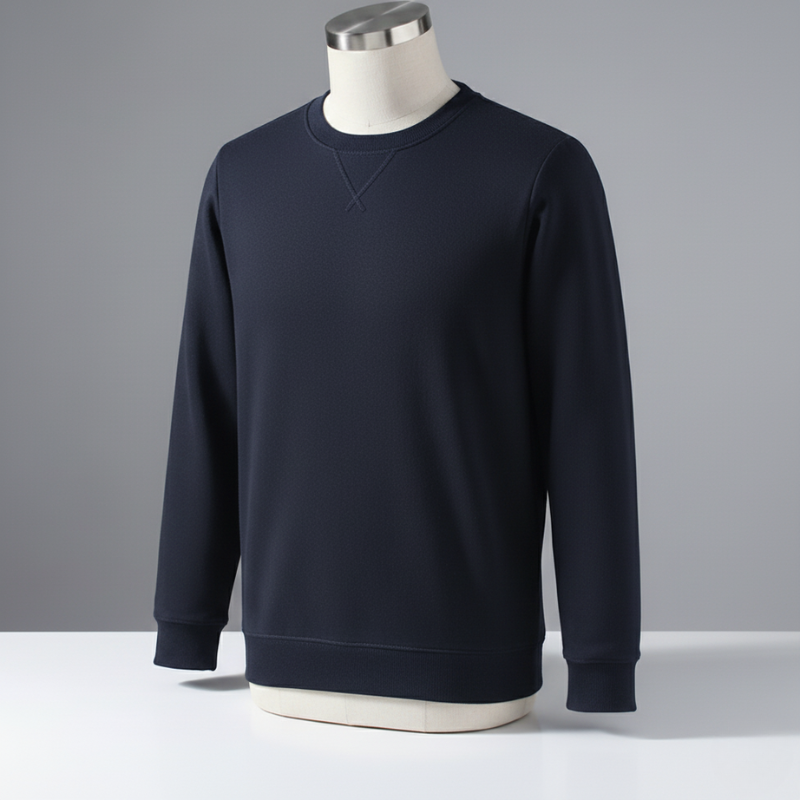 Unisex Heavy Fleece Crewneck Sweatshirt | Classic V-Stitch Pullover for Men & Women