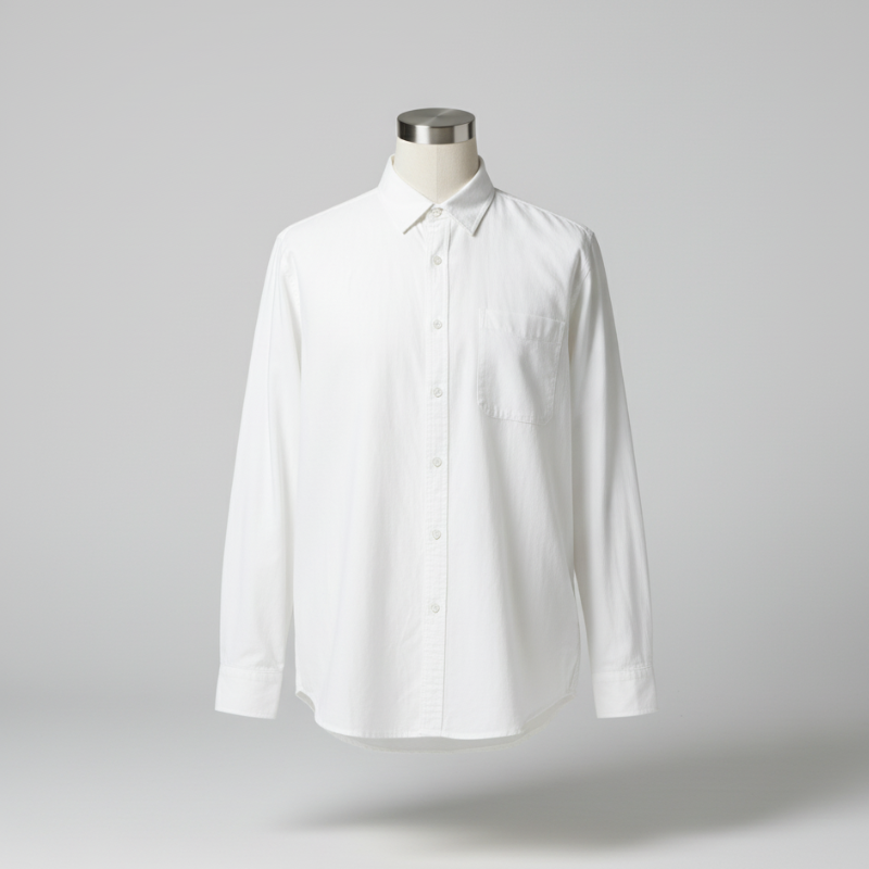 Men's Long Sleeve Simple Korean Casual Loose Shirt