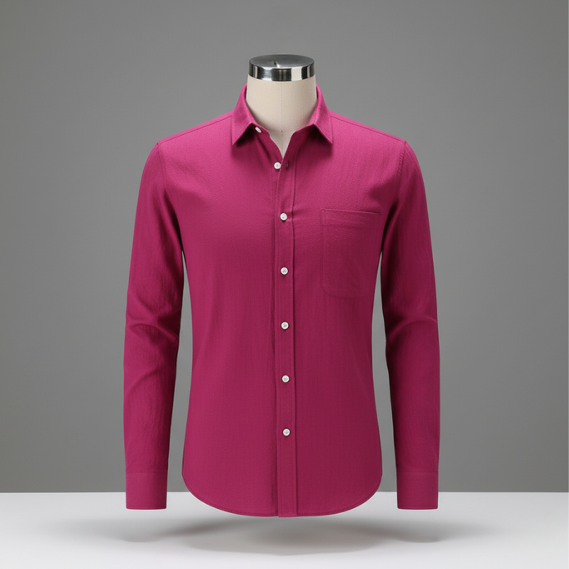 Men's Slim Fit Linen Cotton Shirt | Lightweight Casual Button-Down for Summer