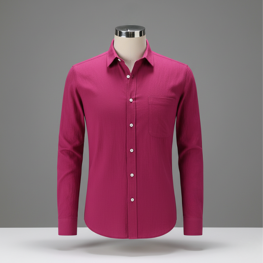 Men's Slim Fit Linen Cotton Shirt | Lightweight Casual Button-Down for Summer