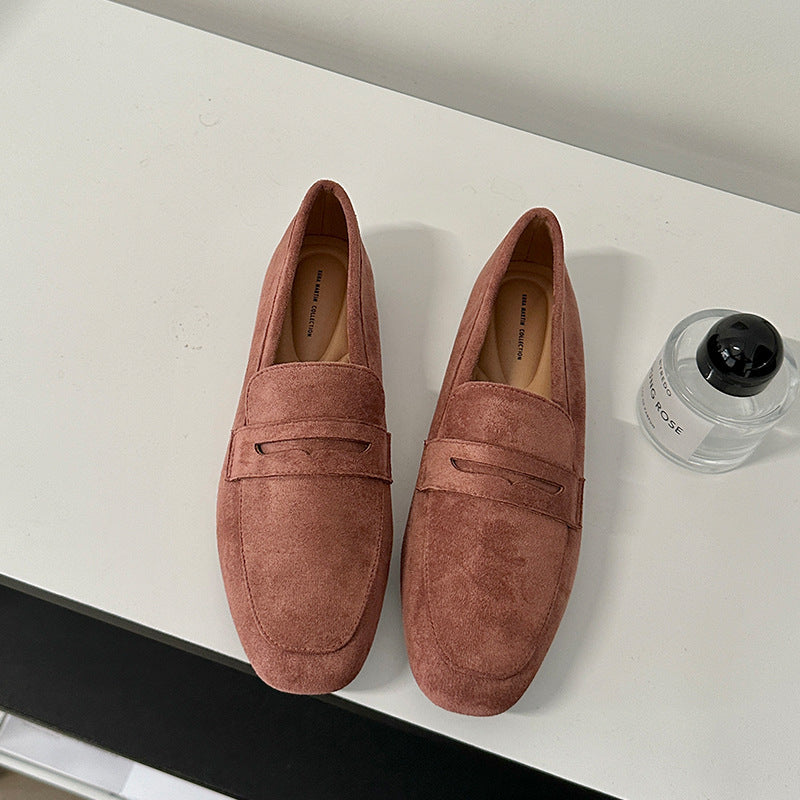 Flat Shoes Matte Fashion Comfortable And Non-slip One Pedal Loafer
