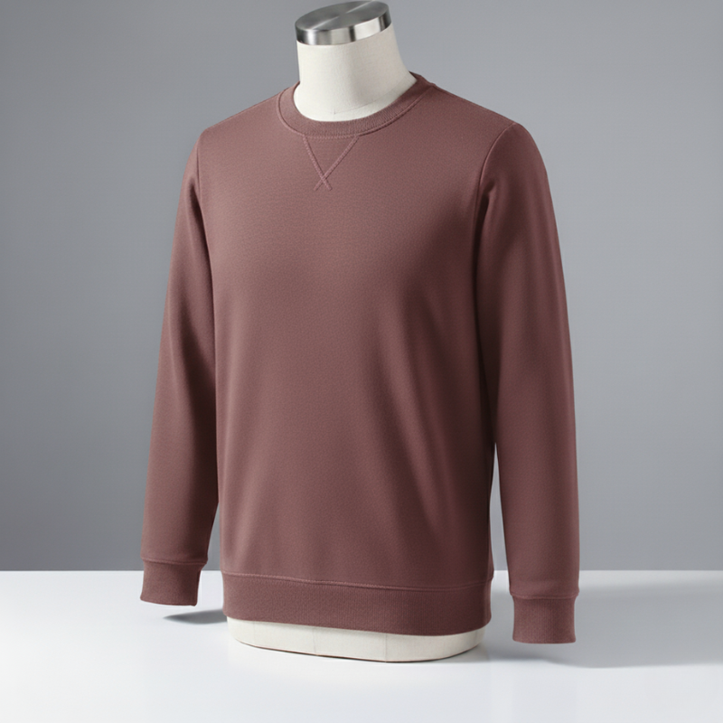 Unisex Heavy Fleece Crewneck Sweatshirt | Classic V-Stitch Pullover for Men & Women