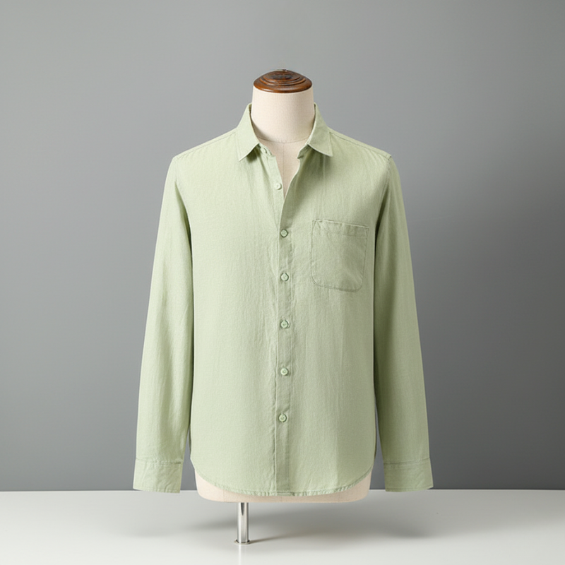 Linen Long Sleeve Loose Sun Protection Linen Shirt