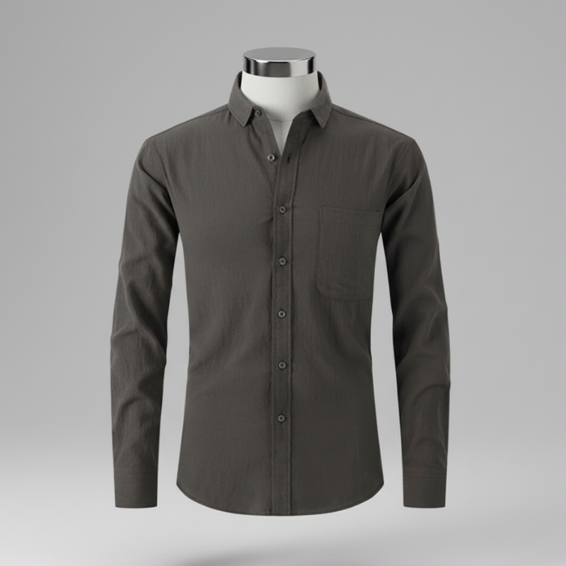 Men's Slim Fit Linen Cotton Shirt | Lightweight Casual Button-Down for Summer