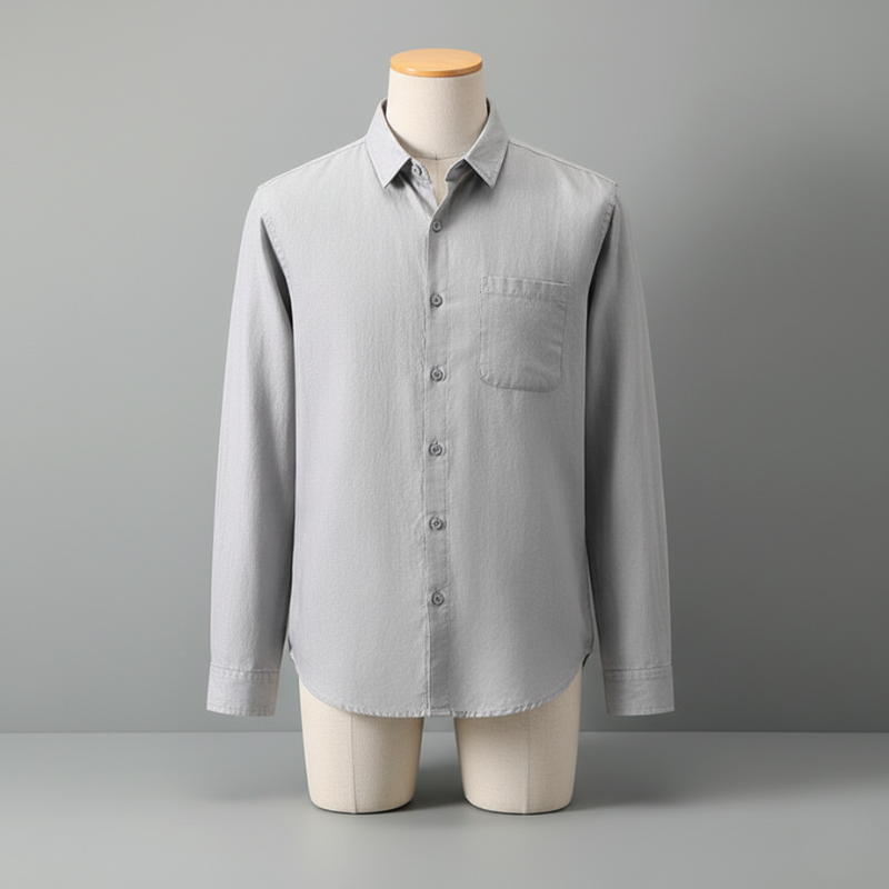 Linen Long Sleeve Loose Sun Protection Linen Shirt