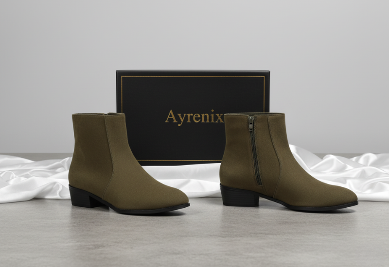 Suede Dr Martens Chunky Heel Short Women's Boots