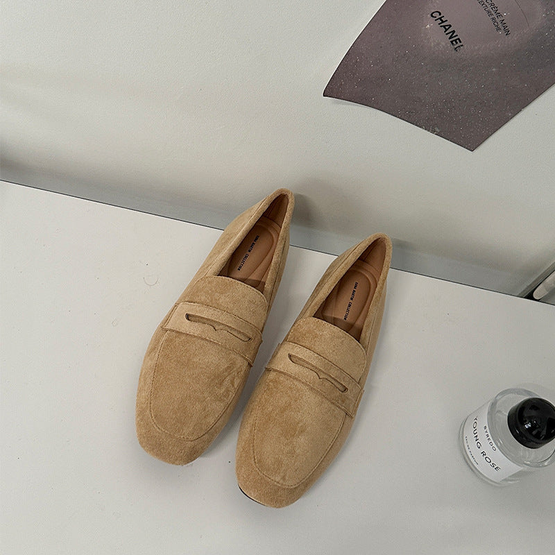 Flat Shoes Matte Fashion Comfortable And Non-slip One Pedal Loafer
