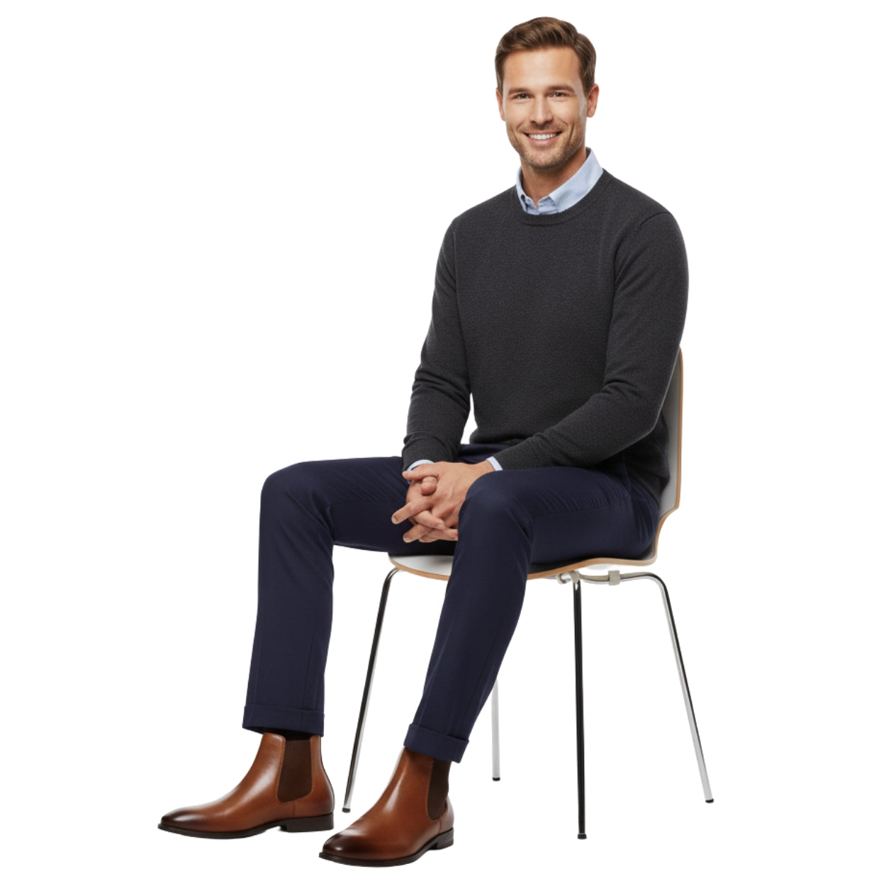 Men's Leather Chelsea Boots | Classic Slip-On Ankle Dress Boot for Formal & Casual Wear