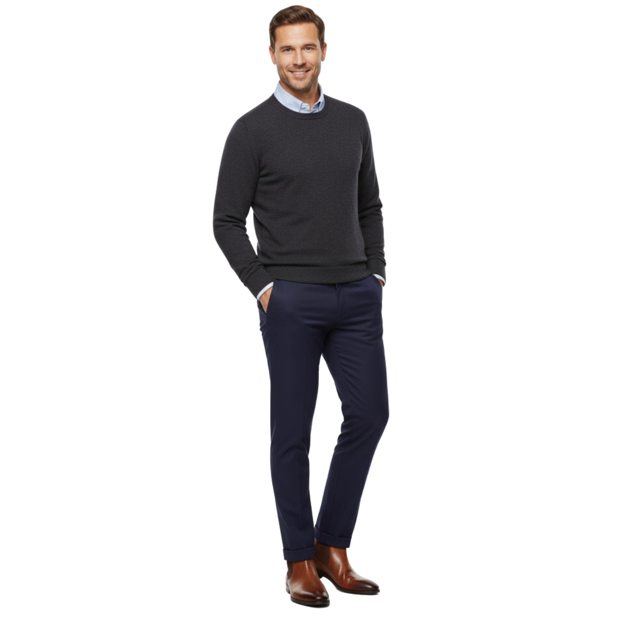 Men's Leather Chelsea Boots | Classic Slip-On Ankle Dress Boot for Formal & Casual Wear