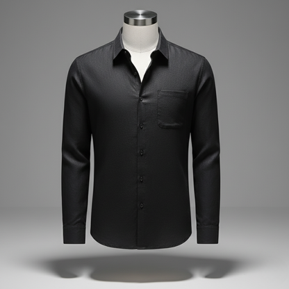 Linen Shirt Men's Long Sleeve Loose Thin Casual
