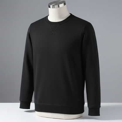 Unisex Heavy Fleece Crewneck Sweatshirt | Classic V-Stitch Pullover for Men & Women