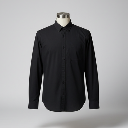 Men's Long Sleeve Simple Korean Casual Loose Shirt