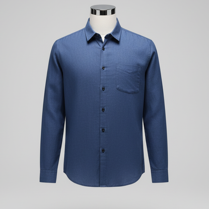 Linen Shirt Men's Long Sleeve Loose Thin Casual