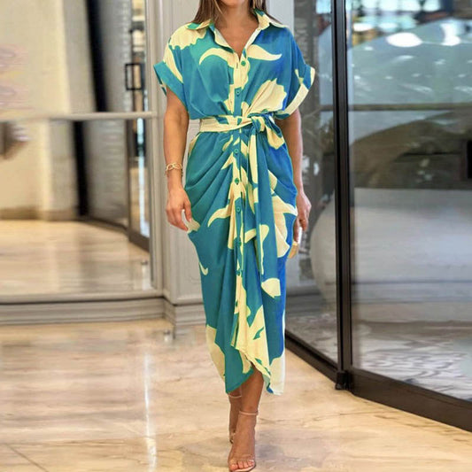 NIVANOO | Robe Chemise Ceinturée