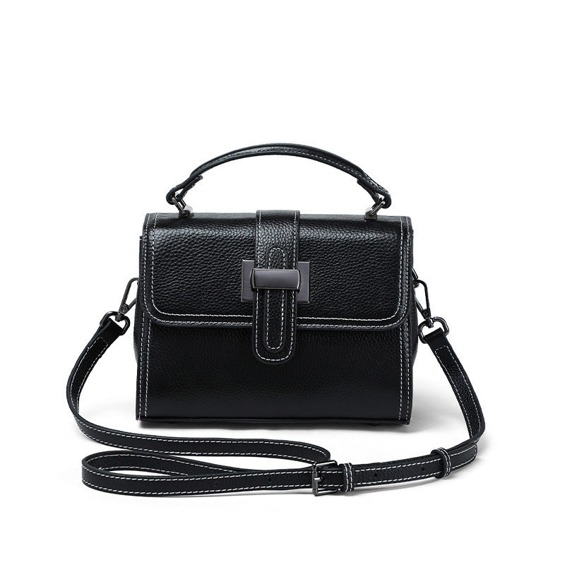 NIVANOO | Sac porté travers en cuir véritable