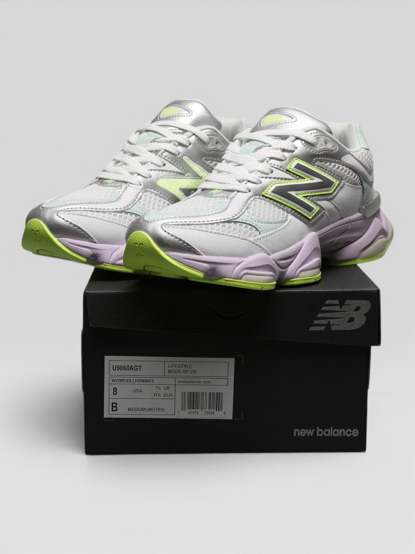 NB 9060 White Green AGT