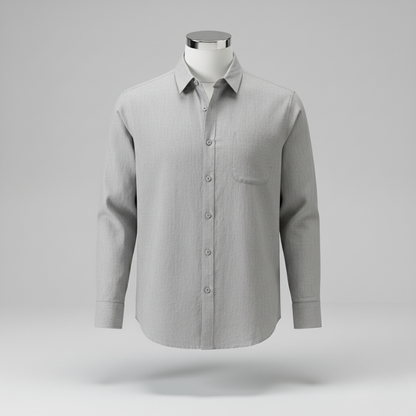 Linen Shirt Men's Long Sleeve Loose Thin Casual