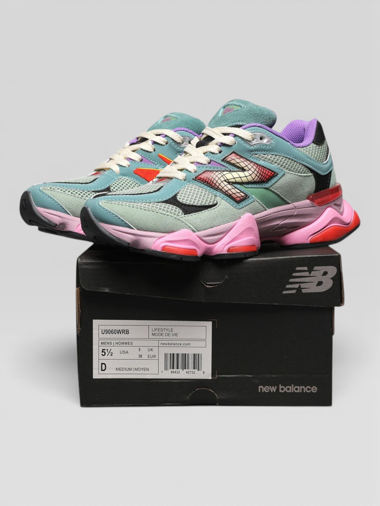 NB 9060 Green Pink